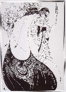 Aubrey Beardsley The Peacock Sirt oil painting artist